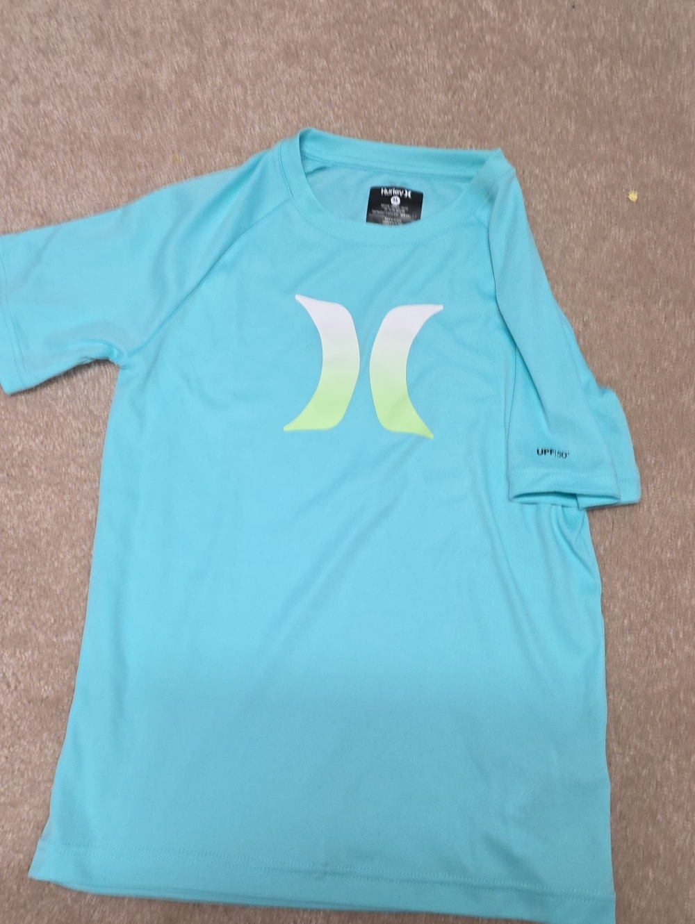 Hurley Aqua Performance Tee with Ombre Logo